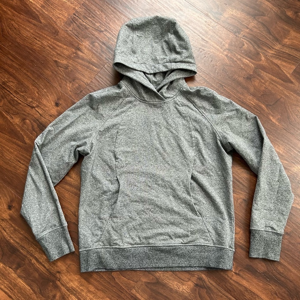Lululemon Scuba Pullover 
Heathered Speckled Black 
Size 8